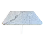 100% calacatta marble square table