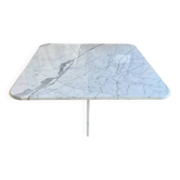 Table carrée 100% marbre calacatta