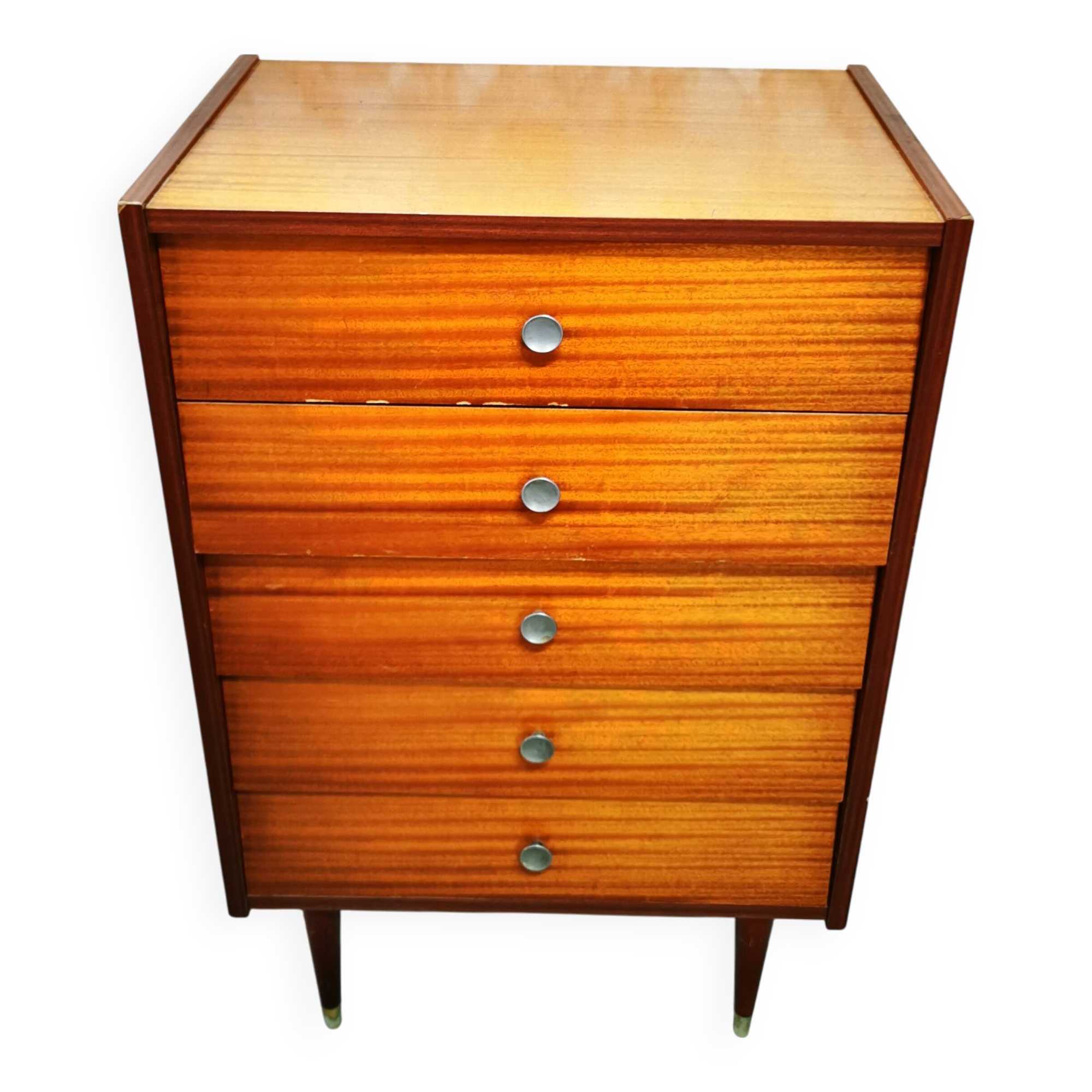 Vintage 5-drawer chest of drawers from the 50s/70s