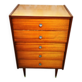 Commode 5 tiroirs vintage année 50 / 70
