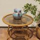 Rattan coffee table 50s