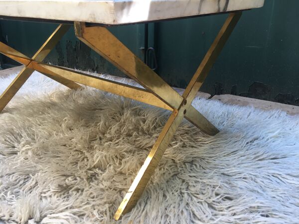Table basse plateau marbre