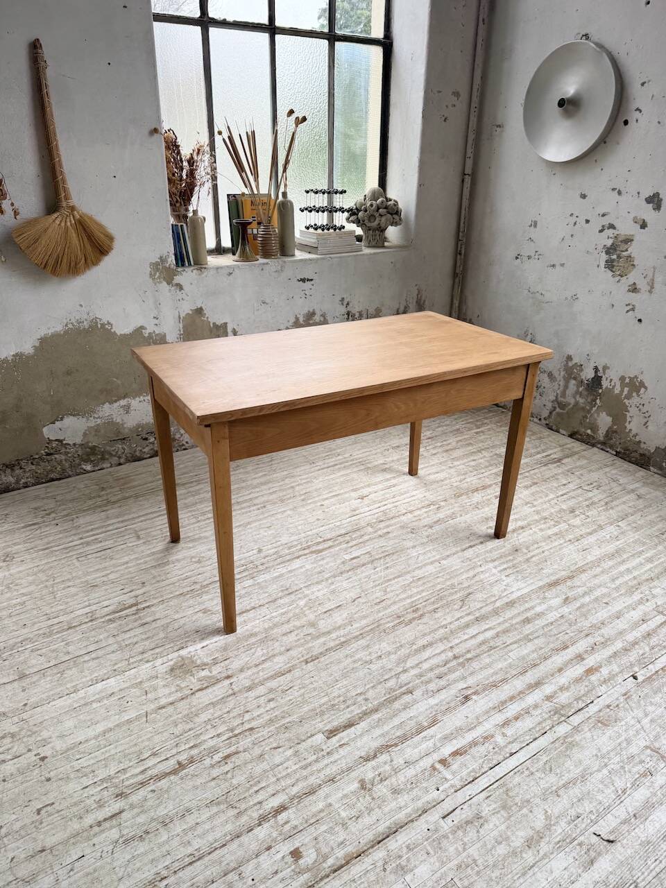 Oak veneer desk 1950