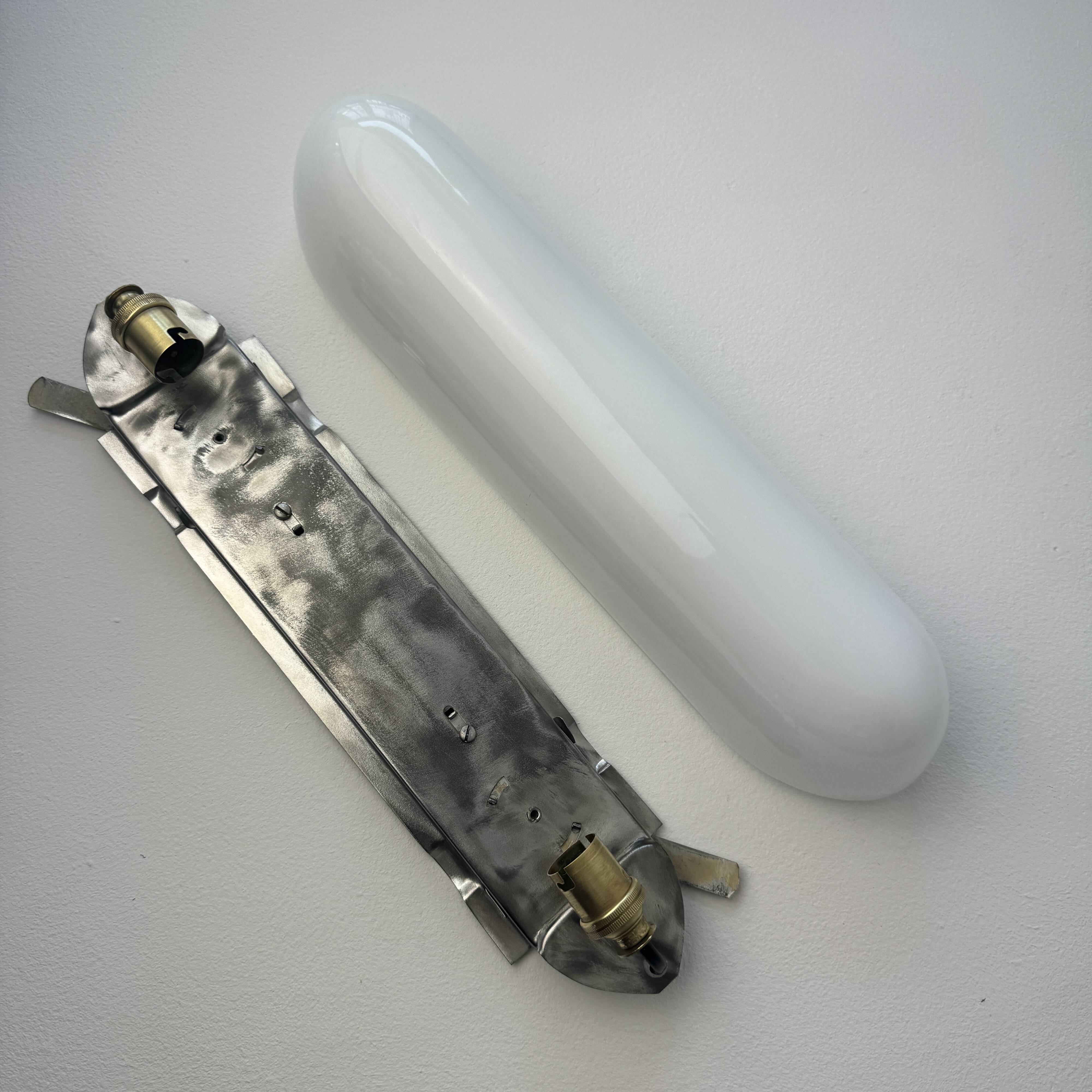 Old rectangular wall light “vianne” 40 cm vintage