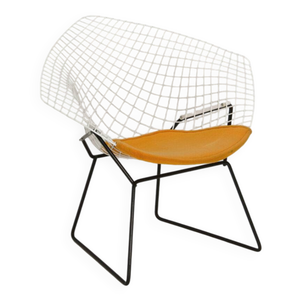 Fauteuil Diamond - coussin jaune