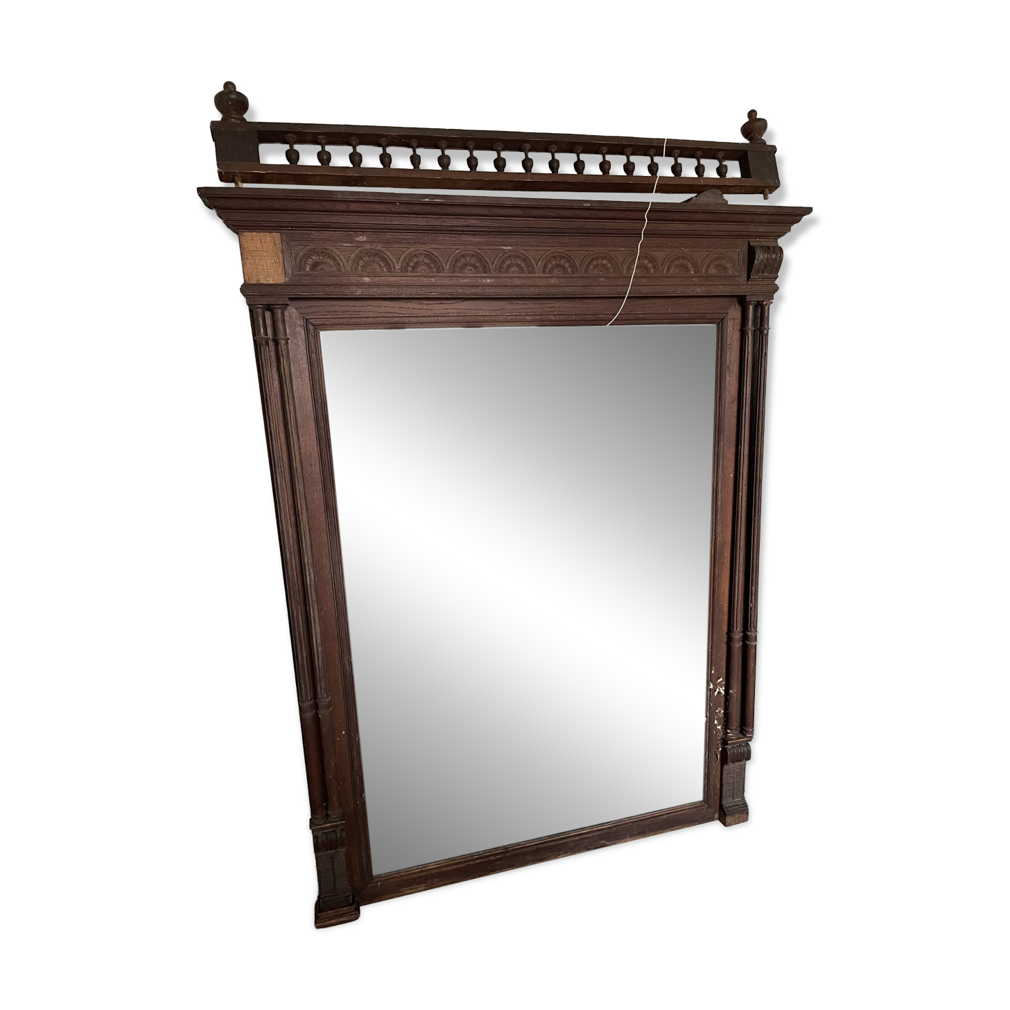 Miroir trumeau en bois massif