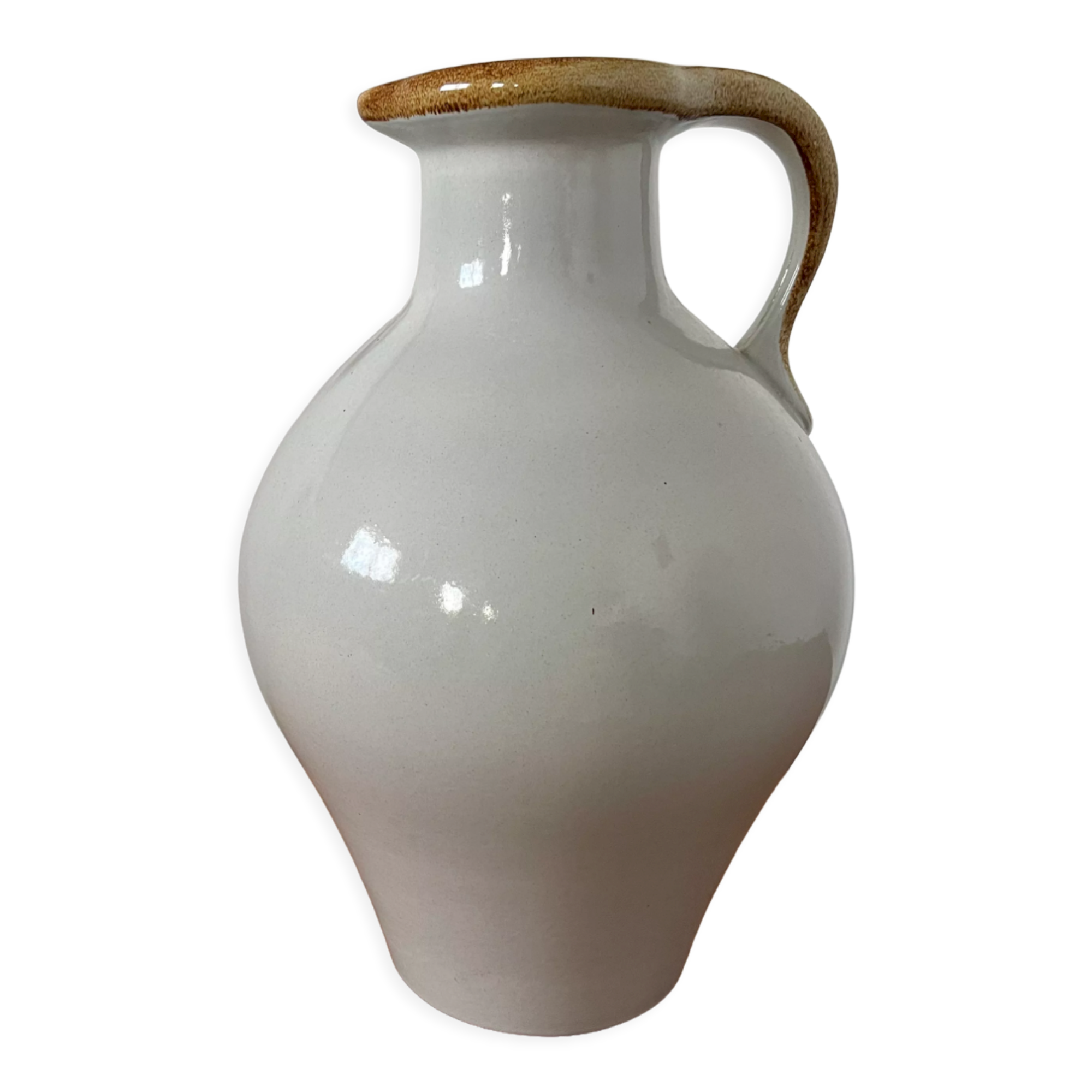 Pichet en céramique des années 50 St Clement vintage XXL 50 cm
