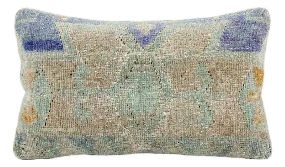 Set of 2 vintage kilim cushion covers 28x61 cm