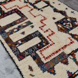 Handmade abstract Berber rug 263 x 150 CM