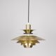 Lampe suspendue vintage danoise Lotus par Kurt Wiborg, Jeka, années 1980.