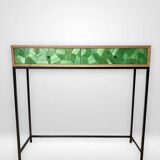 Console Straw marquetry scales
