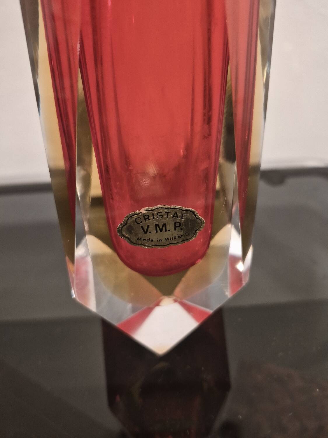 Vintage sommerso vase by flavio poli