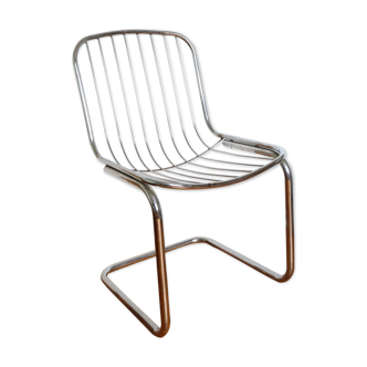 Chrome-plated metal chair 1970