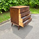 Commode vintage années 50/60 – 4 tiroirs – pieds compas