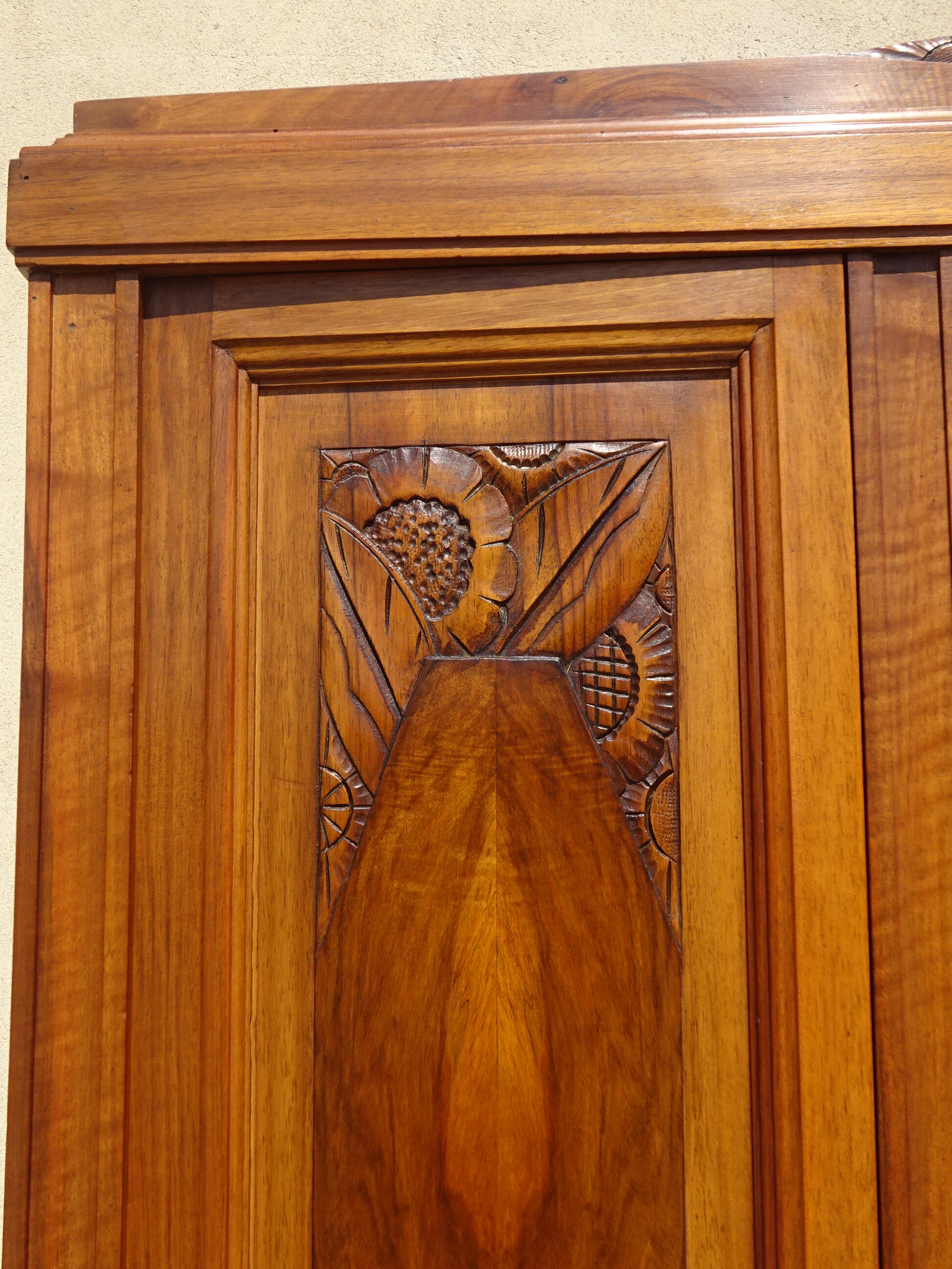 3-door walnut cabinet and walnut bramble