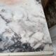 Antique patinated Louis XVI buffet, marble top.