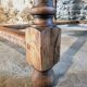 Antique French oak and elm dining table – Early 20th century farmhouse table with turned legs