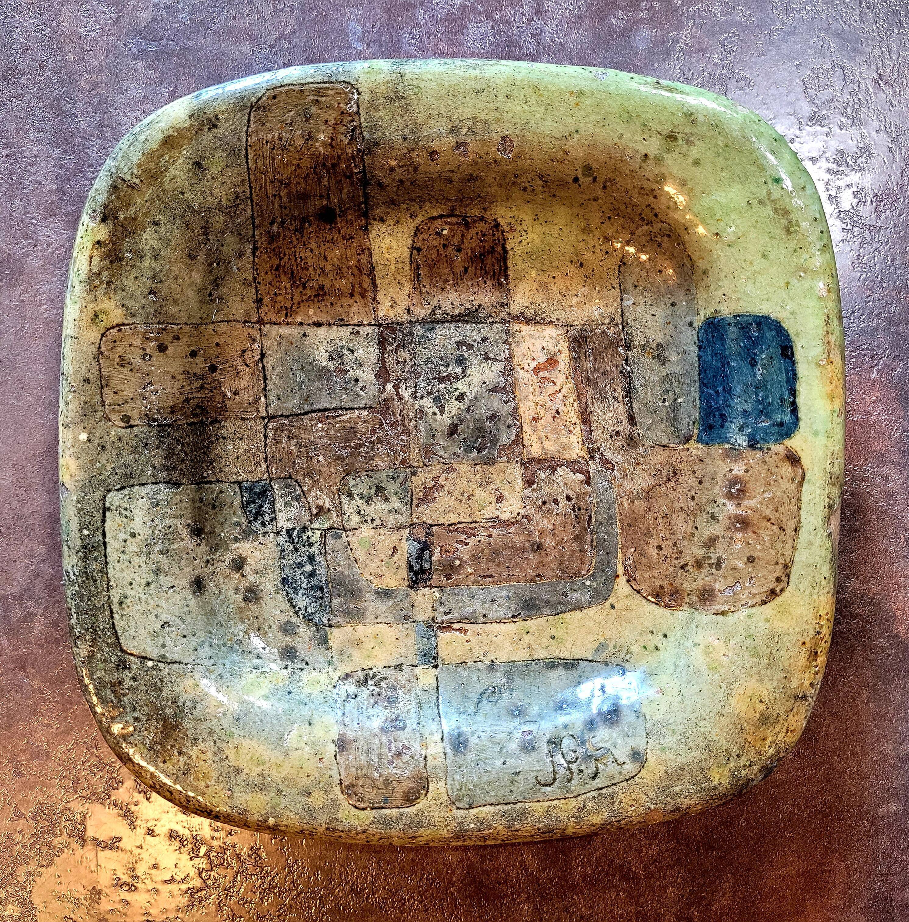 Vintage brutalist ceramics signed from the 50s