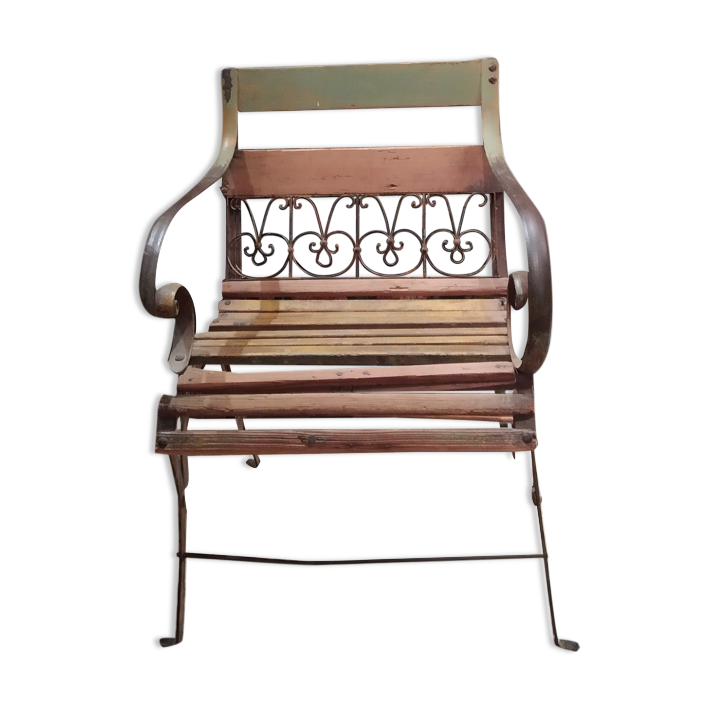 Garden armchair of the 19th century