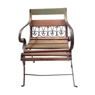 Garden armchair of the 19th century