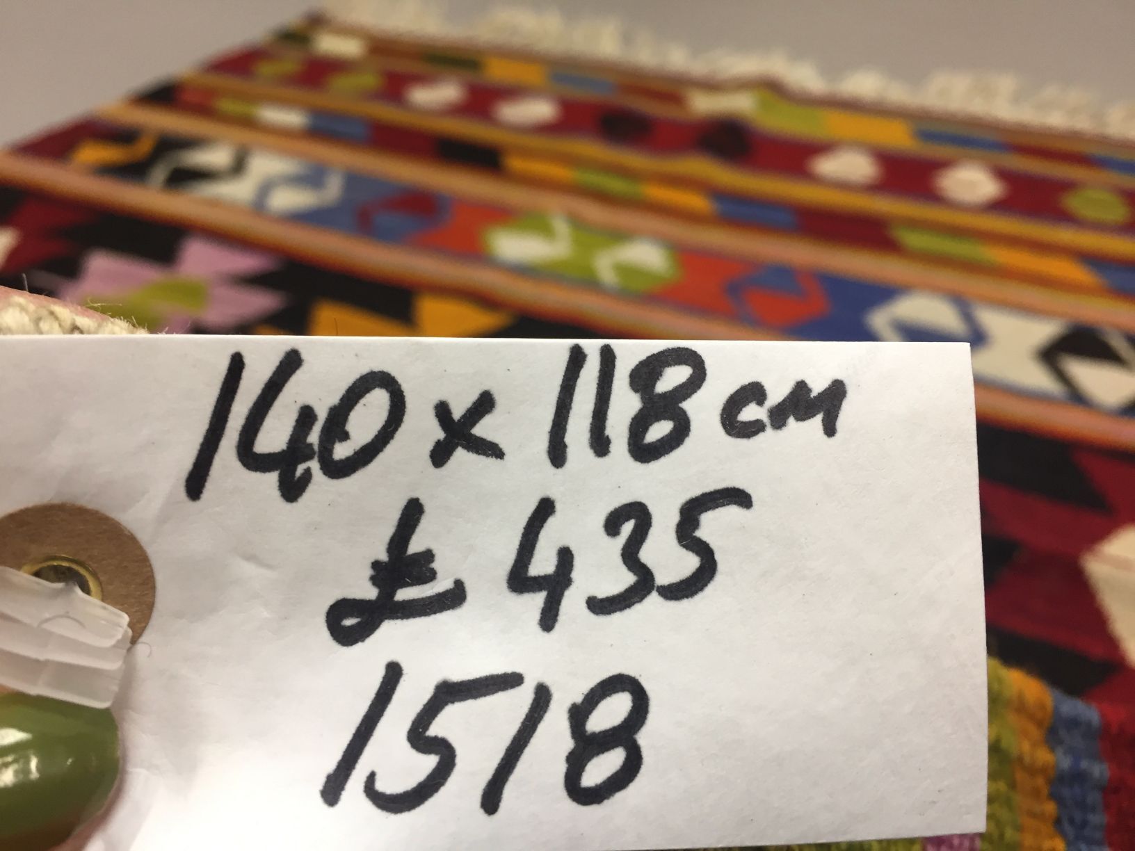 Turkish Kilim 140x118 cm