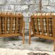Pair of Scandinavian armchair fabric tiles