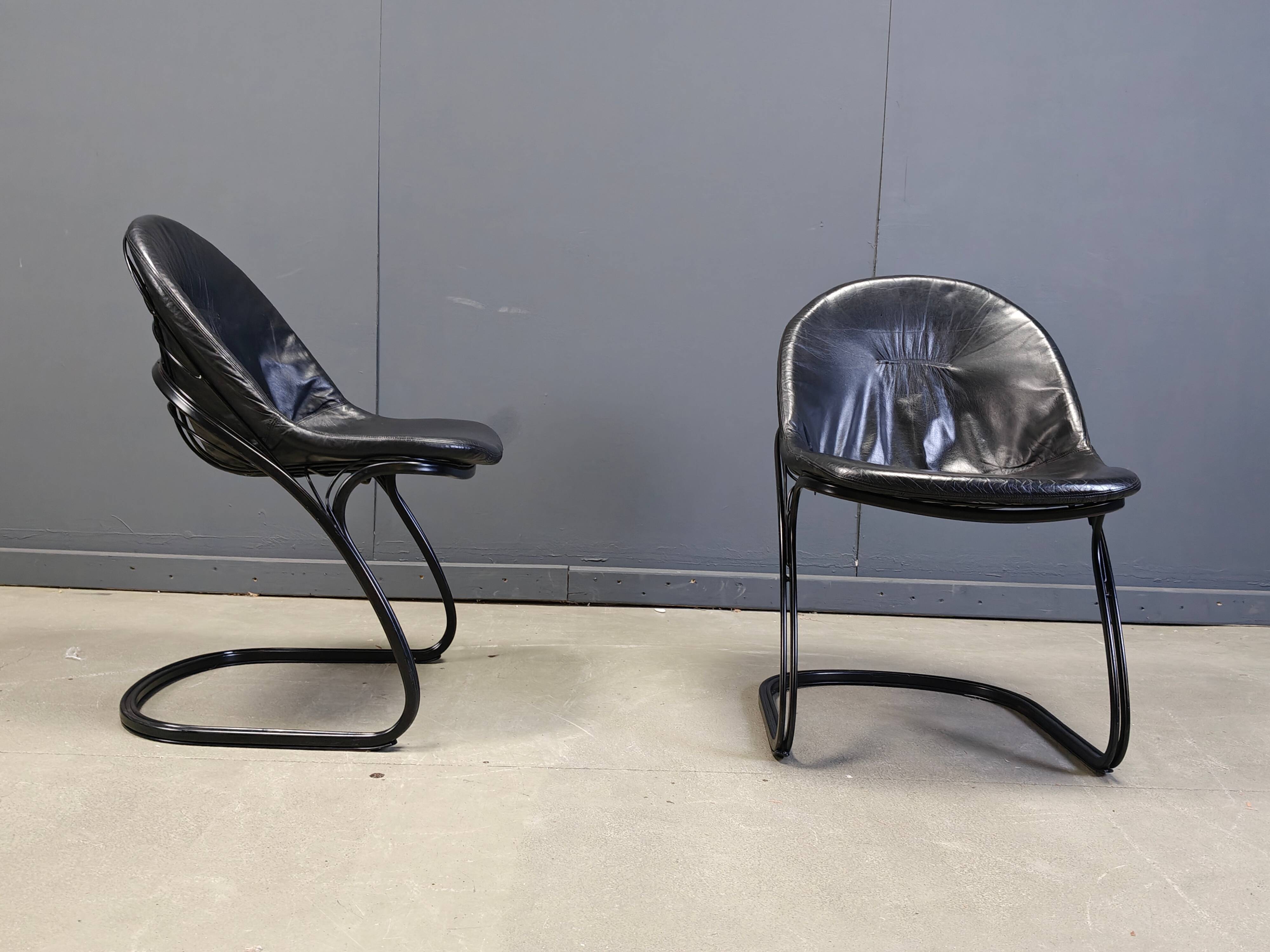 Gastone Rinaldi 'Pascale' dining chairs, 1970s - set of 4