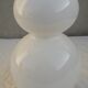 White glass vase
