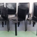 Set of 6 De Couro chairs