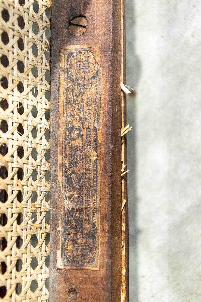 Ensemble d’un banc et trois chaises Jacob Josef Rohn Wien 1930