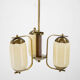 Art Deco Three-flamming Chandelier, 1940s