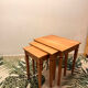 3 nesting tables in solid cherry wood