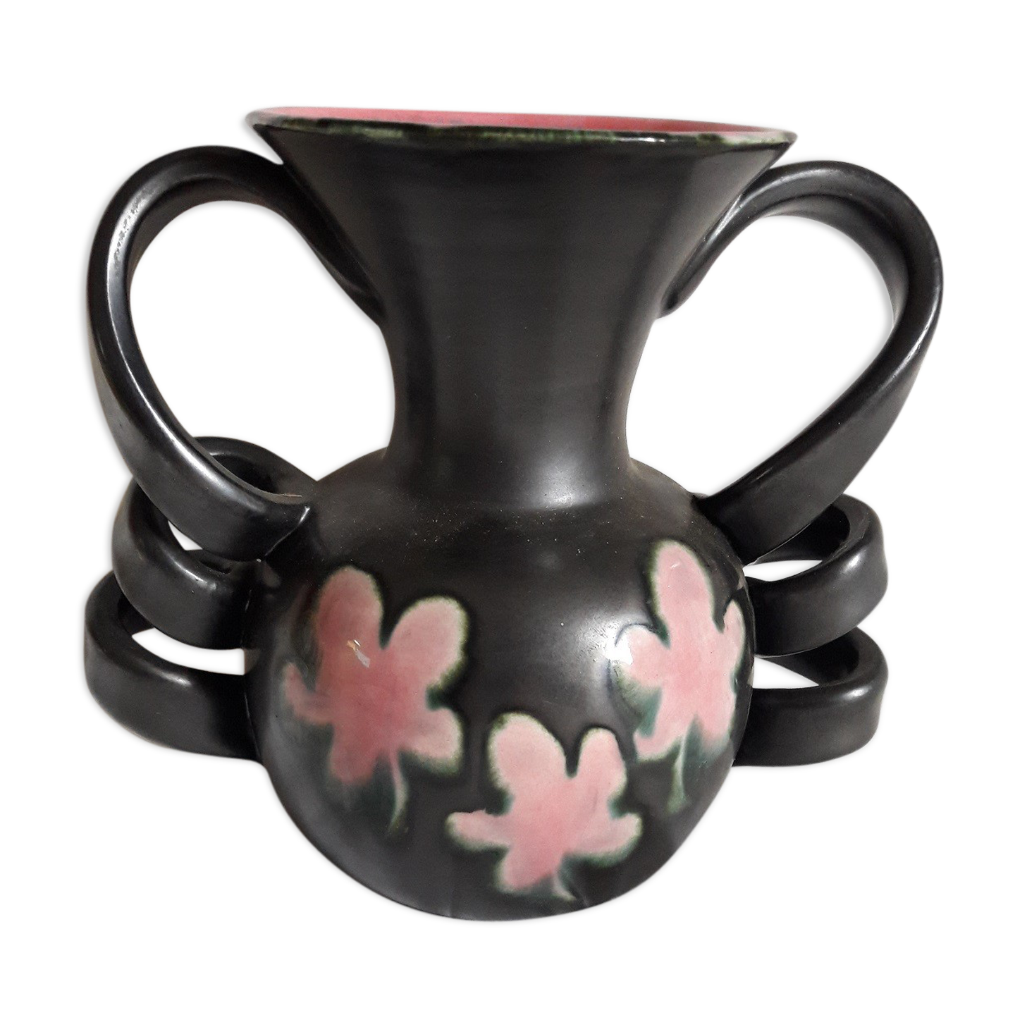 Two-coloured ceramic vase