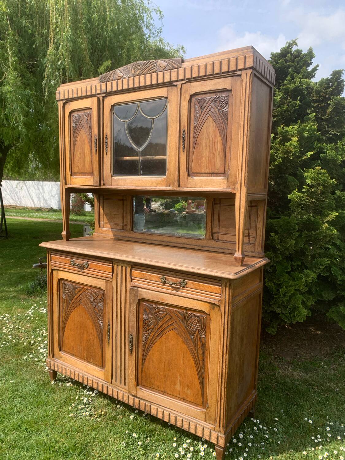 Art Deco Oak Sideboard