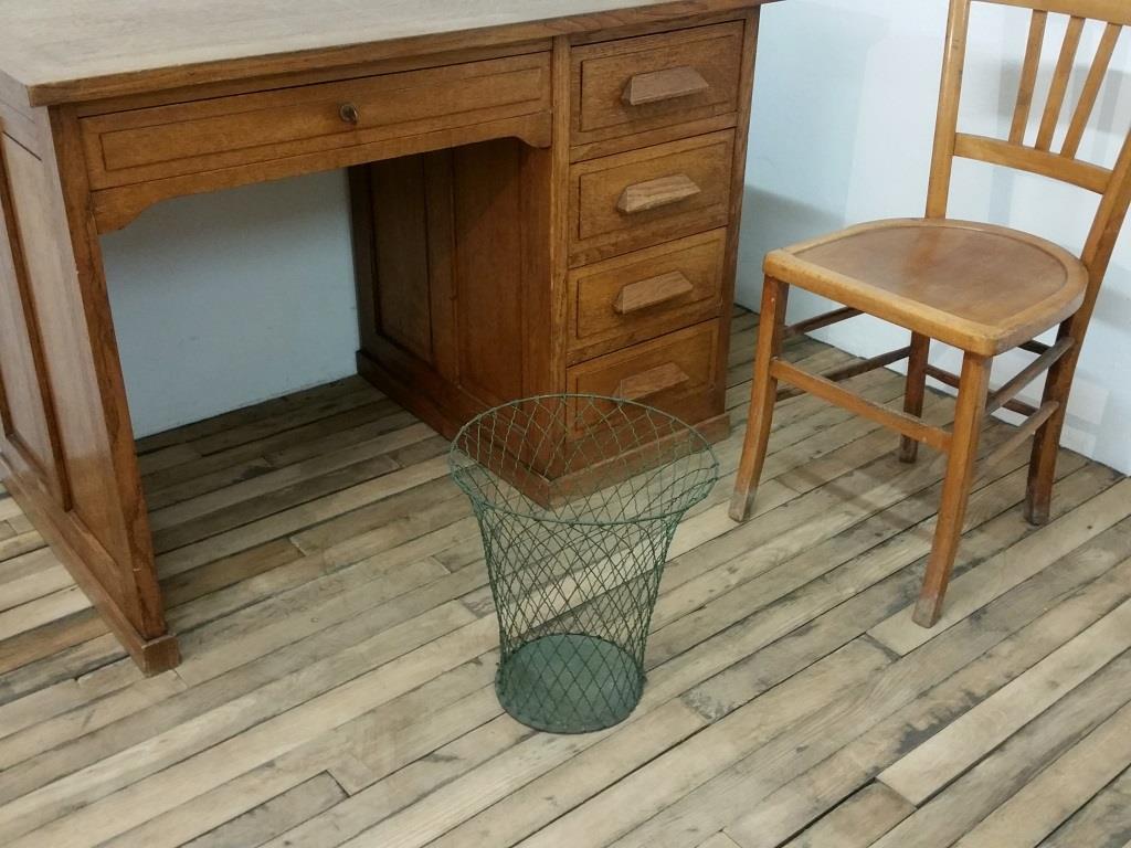 Old waste paper basket