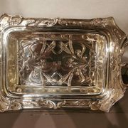 Art Nouveau silver-plated metal centerpiece by Armand Frenais