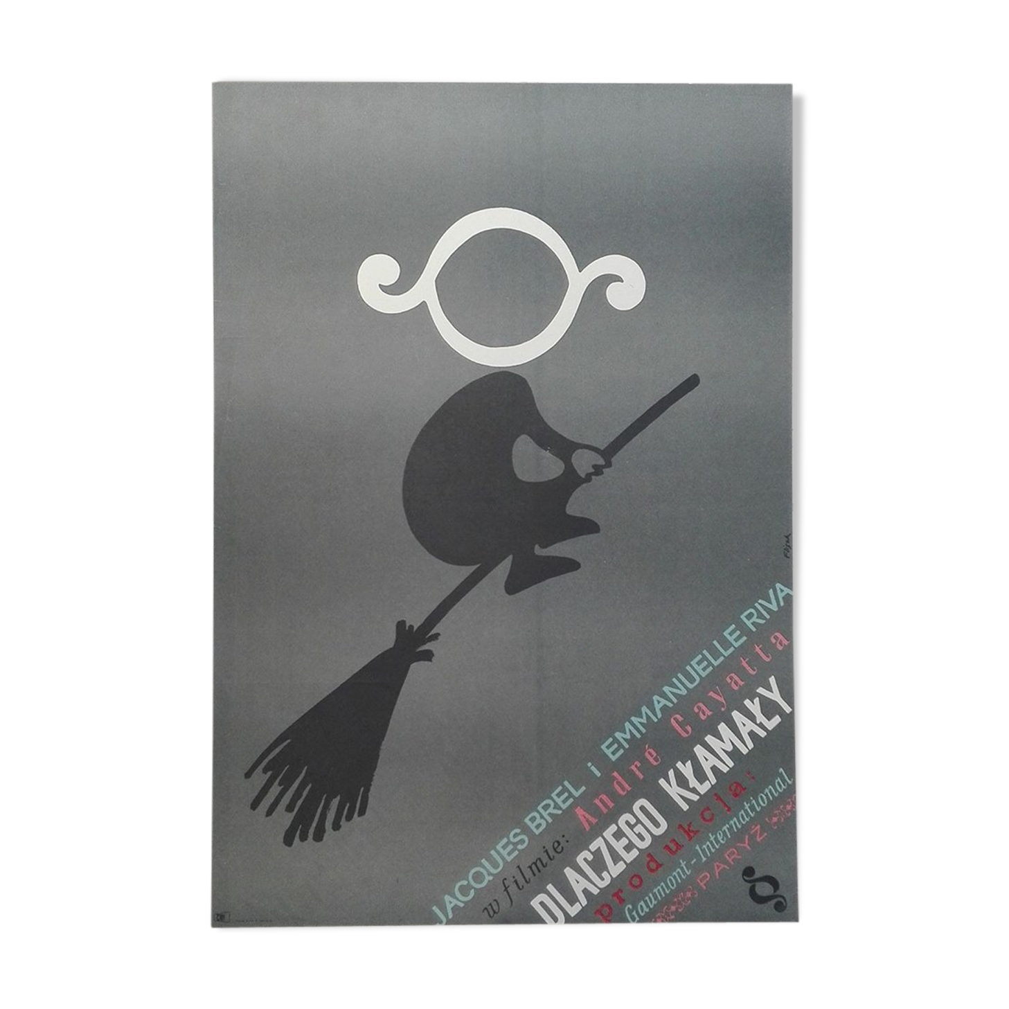 The risk of the Polish poster Brel Riva Gaumont trades