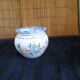 Small round vase HR Quimper - Breton and floral decoration - 10 x 11 cm
