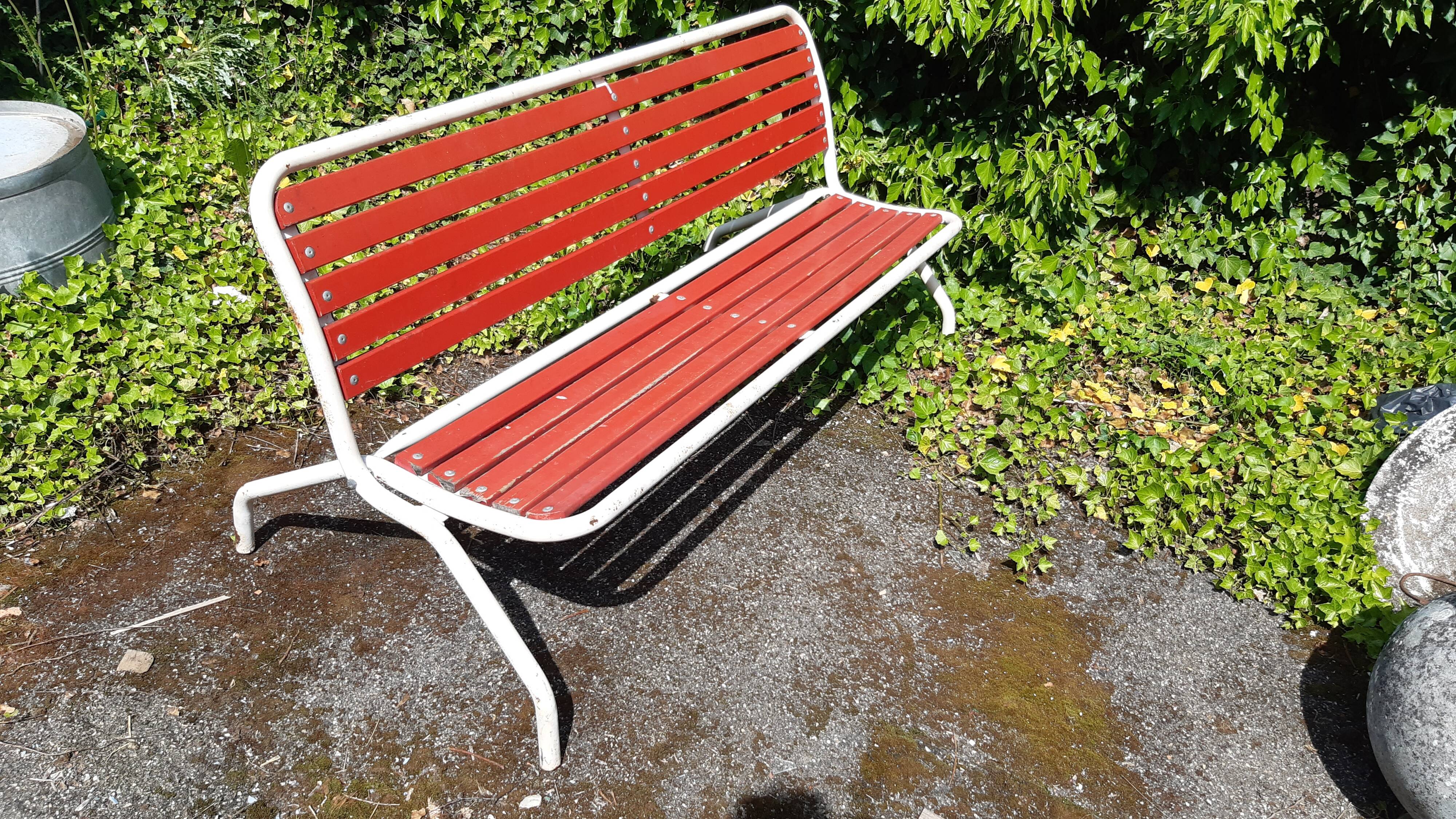 Banc de jardin pliable vintage