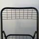 Vintage black metal folding chair 1970s