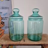 Set of 2 glass jars