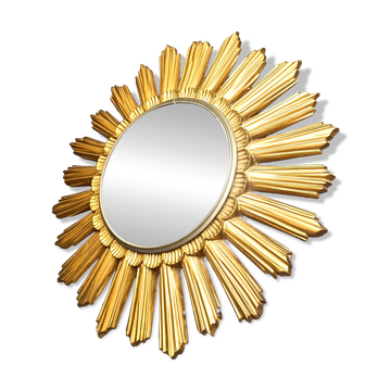 Miroir vintage sunburst, années 1960