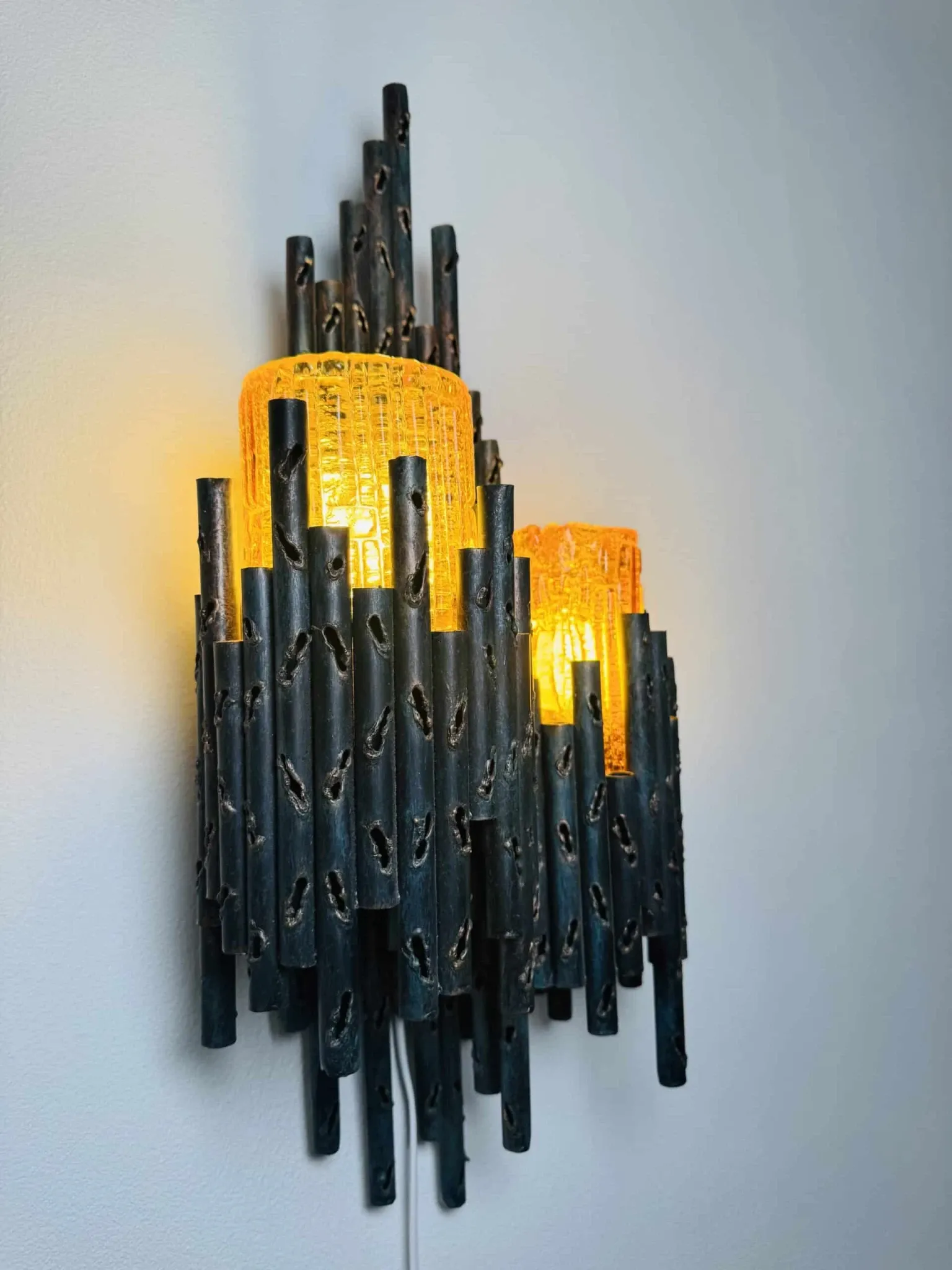 Brutalist Wall Lamp By Marcel Fantoni, Italy, 1960S