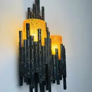 Lampe murale brutaliste par Marcel Fantoni, Italie, années 1960.