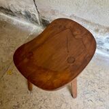 Wooden bean tripod stool no. 2
