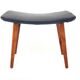 Tabouret scandinave en skaï, Suède, 1940