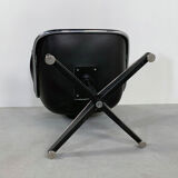 Leather desk chair by Charles Pollock for Knoll 1970