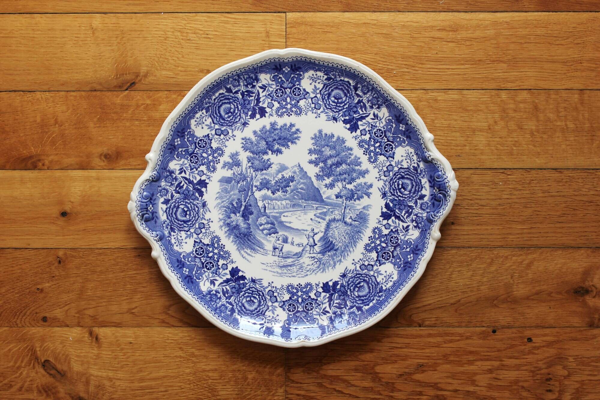 Round dish in earthenware "Burgenland" Villeroy and vintage Boch