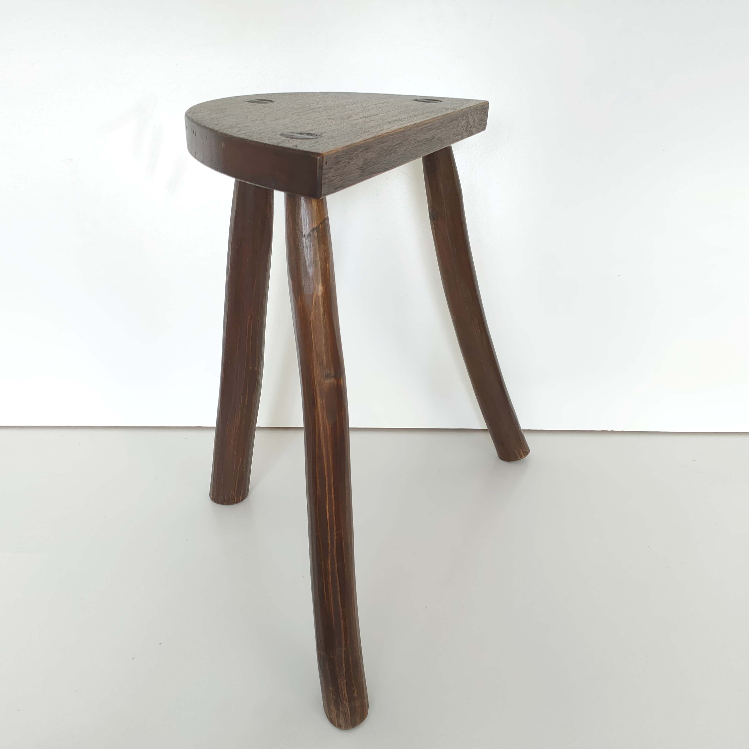 Tripod wood stool