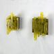 Pair of brutalist wall lights, Claus Bolby for Cebo Industri, Denmark, 1970.